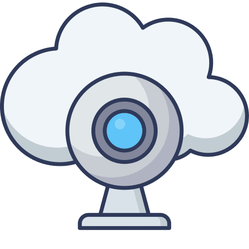 Web cam camera video technology icon