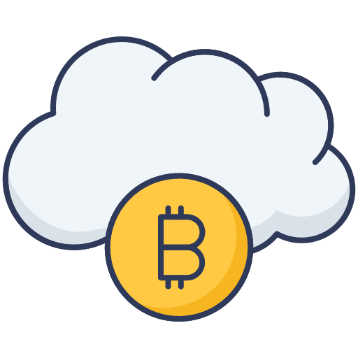 Bitcoin money cryptocurrency seo and web icon
