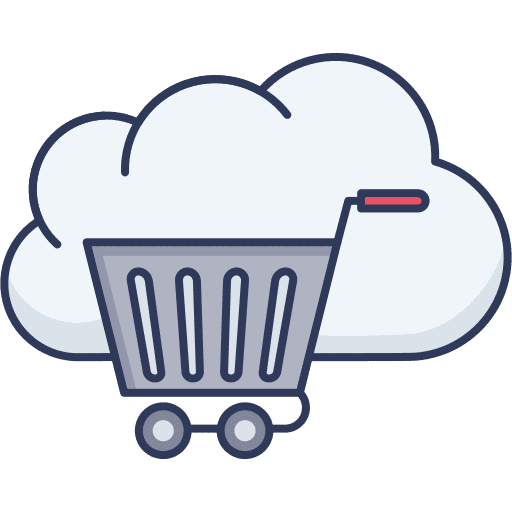 Trolley trolley shopping cart online shop icon