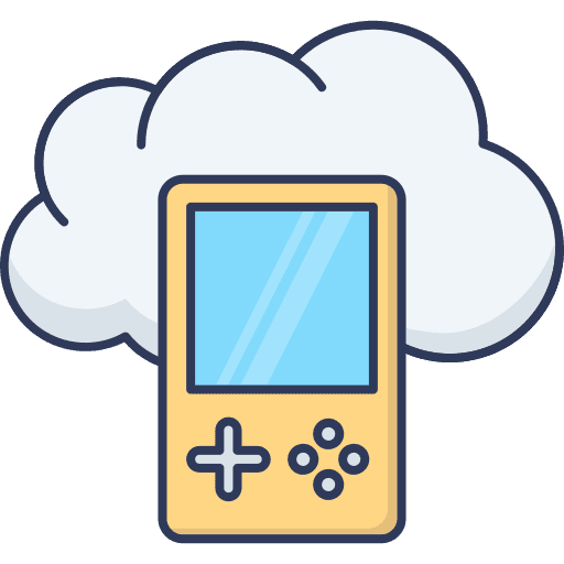 Video game gaming device multimedia icon