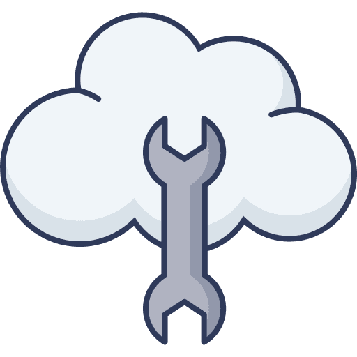 Wrench cloud computing seo and web ui icon
