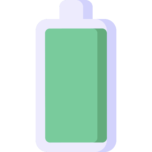 Battery full battery battery level energy storage icon