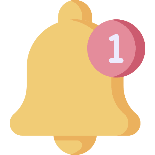 Notification alarm bubble notification icon