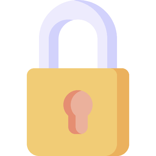 Padlock caps lock locked secure icon Padlock caps lock locked secure icon