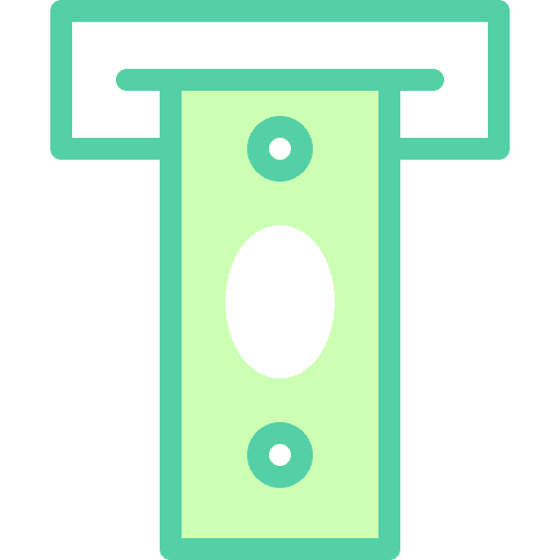 Atm cash machine accounting money withdrawal icon