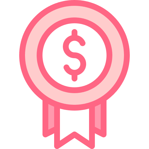 Award money dollar business and finance icon