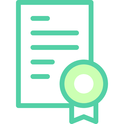 Certificate merit medal winner icon