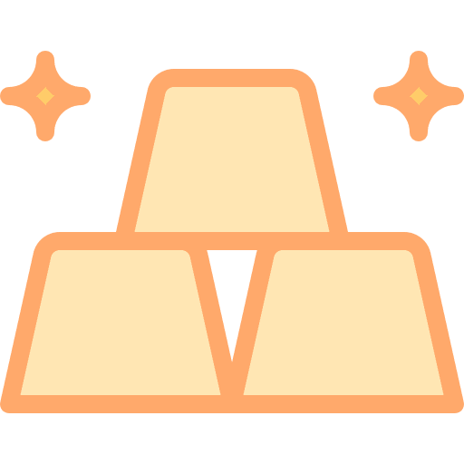 Gold bars rich gold bars gold bar icon
