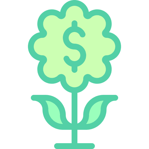 Growth money business and finance economy icon