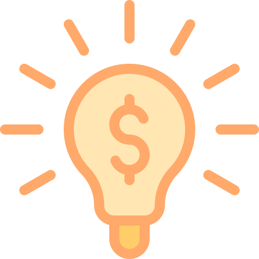 Idea idea business and finance light bulb icon