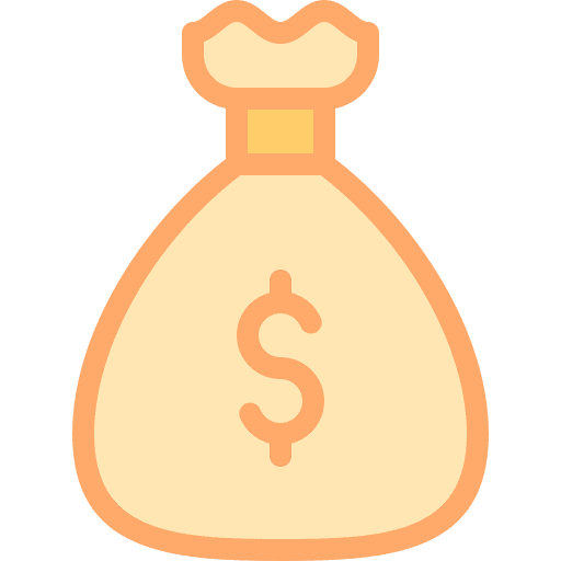 Money bag dollar symbol bank banking icon