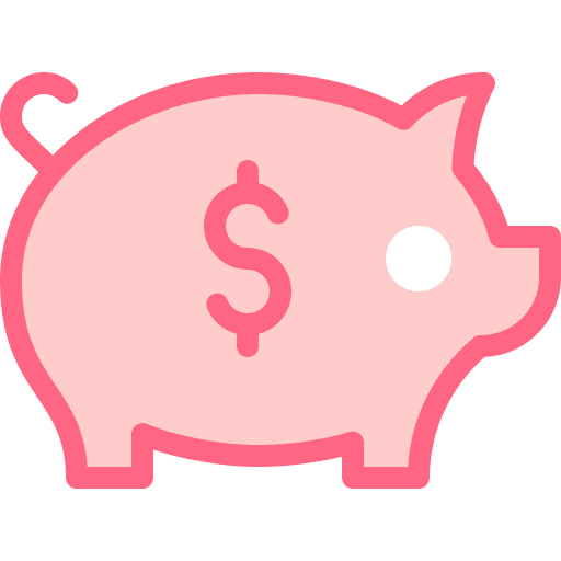 Piggy bank money savings business and finance icon