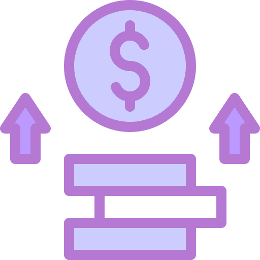Profit increase economy invest icon