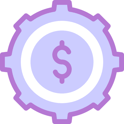 Settings business and finance money settings icon