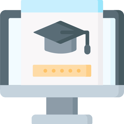 Graduation graduation website elearning icon