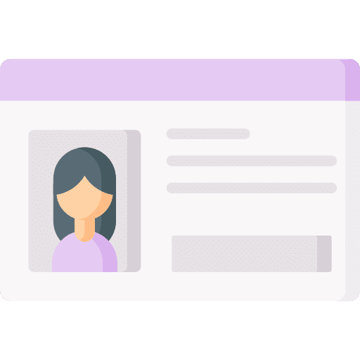 Student card pass personal id id card icon Student card pass personal id id card icon