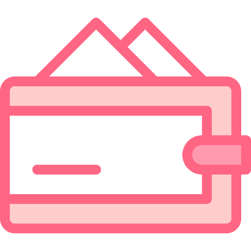 Wallet card business and finance holder icon