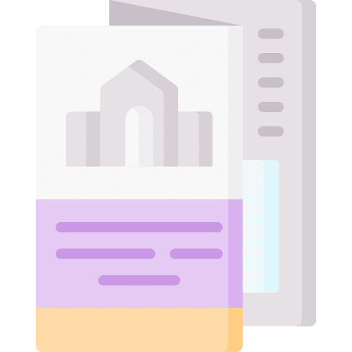 Brochure marketing information content icon Brochure marketing information content icon