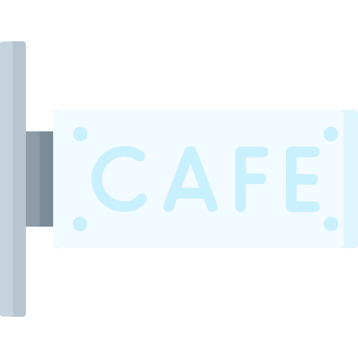 Cafe sign signboard cafe icon Cafe sign signboard cafe icon