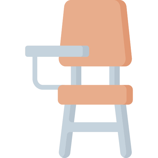 Desk chair university seat classroom icon Desk chair university seat classroom icon
