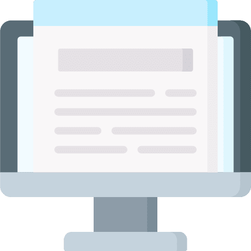 Elearning computer monitor online learning icon Elearning computer monitor online learning icon