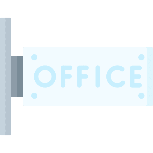 Office office signboard job icon Office office signboard job icon
