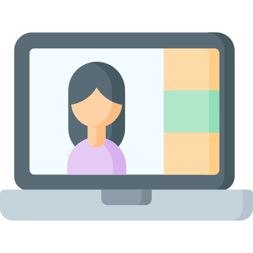 Online class elearning profession laptop icon Online class elearning profession laptop icon