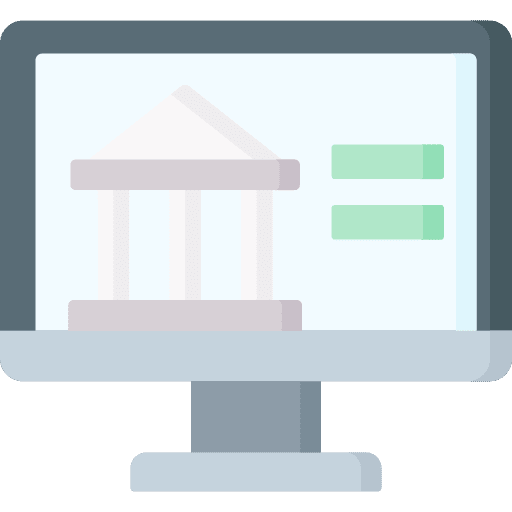 Website building online learning monitor icon Website building online learning monitor icon