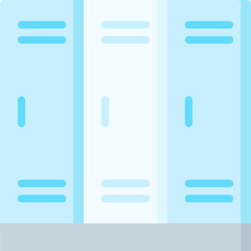 Locker furniture and household cabinet college icon Locker furniture and household cabinet college icon