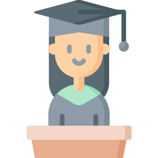 Student caucasian student university icon Student caucasian student university icon