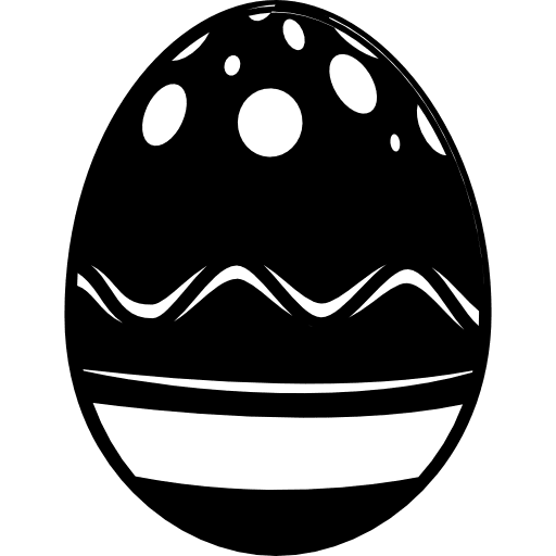 Ornamented easter egg shapes eggs egg icon