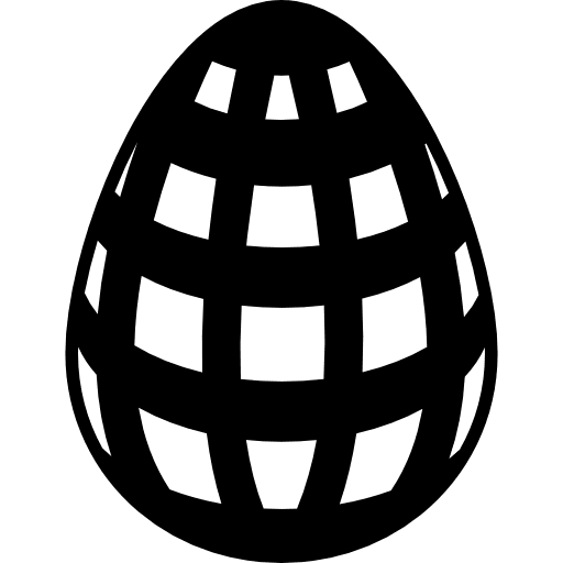 Easter egg of checkered design checkered easter egg easter icon