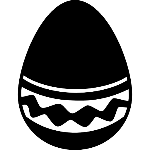 Easter egg with a simple but elegant design eggs design easter eggs icon