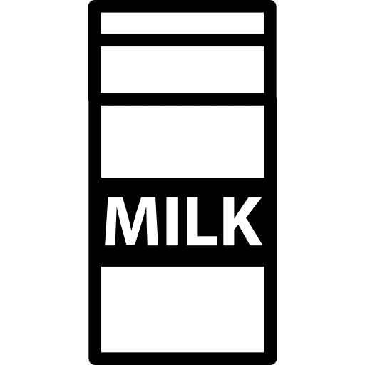 Milk box box milk dairy icon