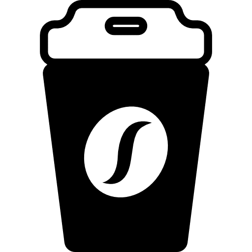 Drink container with cover glasses drinking glass icon