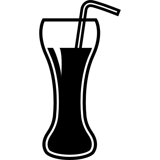 Drink glass with straw drinks drink set drink icon