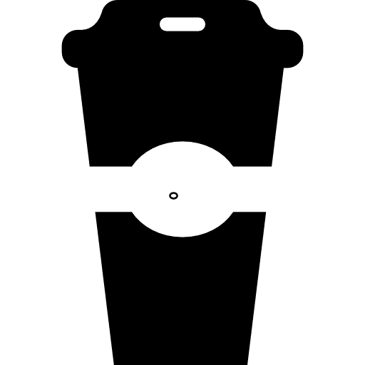 Soda or coffee covered glass beverages drinks glass icon