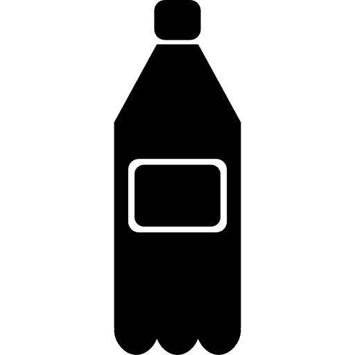 Drink bottle drink set food black icon