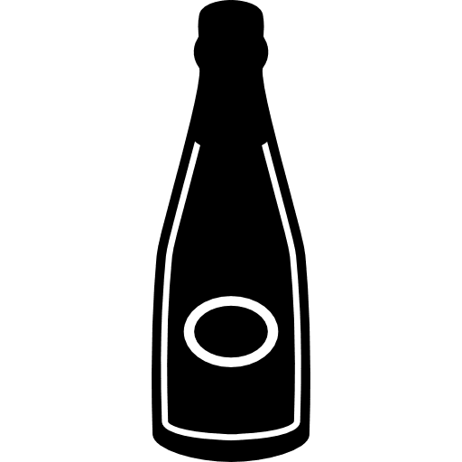 Wine dark bottle bottles beverage dark icon