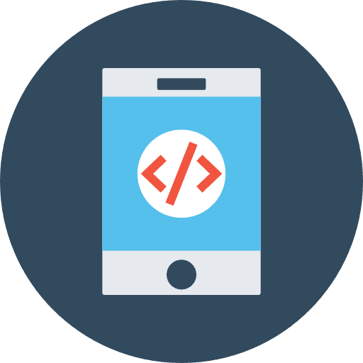 Smartphone touch screen technology cellphone icon