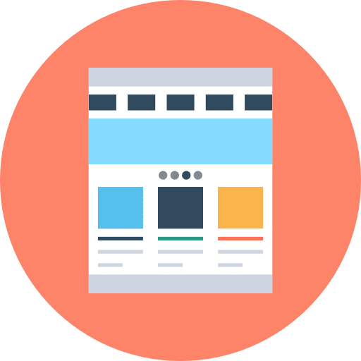 Browser web page interface seo and web icon Browser web page interface seo and web icon