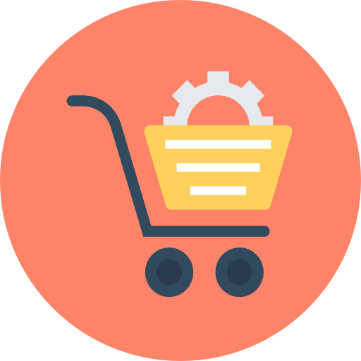 Shopping cart commerce supermarket online store icon Shopping cart commerce supermarket online store icon