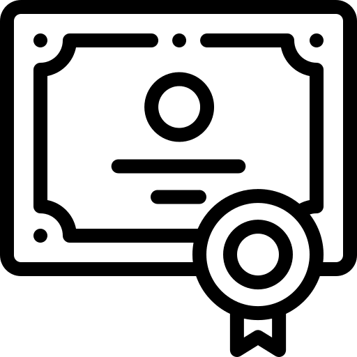 Certificate medal certification award icon Certificate medal certification award icon