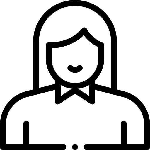 Employee computer laptop woman icon Employee computer laptop woman icon