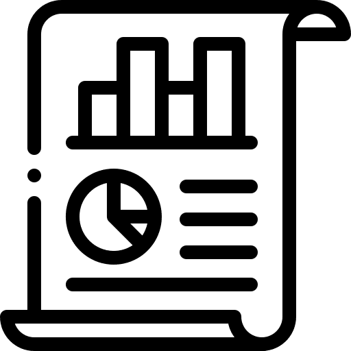 Information chat bubbles bar chart files icon Information chat bubbles bar chart files icon