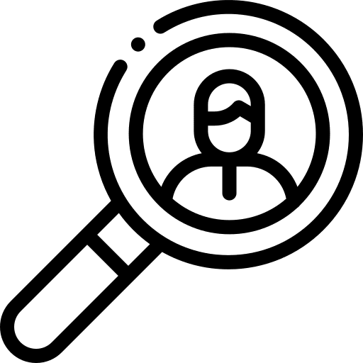 Job seeker seeker search loupe icon Job seeker seeker search loupe icon