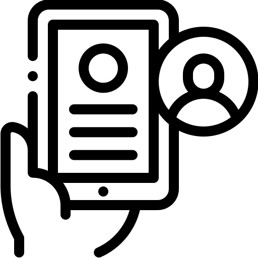 Online resume data professions and jobs computer icon Online resume data professions and jobs computer icon