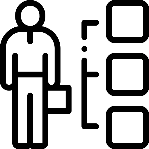 Diagram professions and jobs business people icon Diagram professions and jobs business people icon