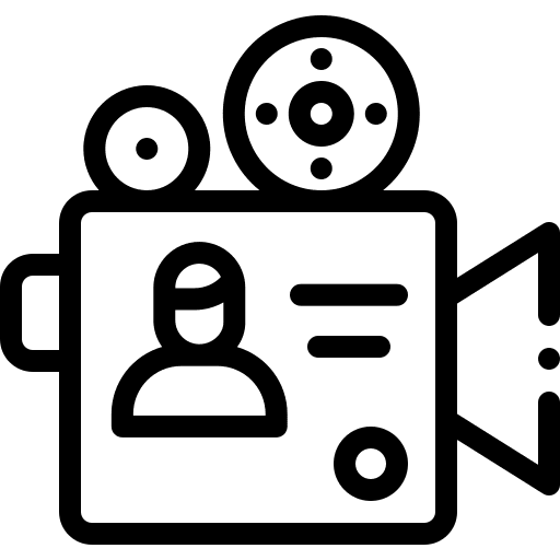 Video recorder videocamera electronics icon Video recorder videocamera electronics icon