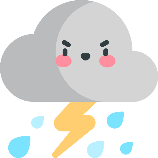 Storm climate cloud bolt icon Storm climate cloud bolt icon